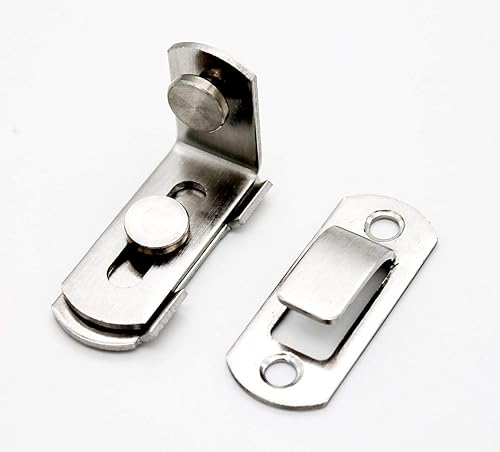 Miniatura 9 de 3 pulgadas el 90 puerta hebilla perno granero cerradura de puerta de ángulo recto pestillo de doblez Hasp Inodoro puertas y ventanas