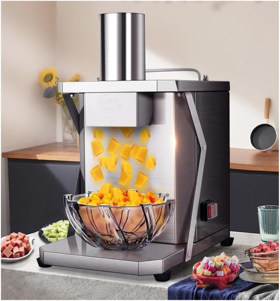 200W Vegetable Chopper, Dicer, Shredder - Food Processor for Efficient Vegetable and Fruit Cutting, Ideal for Commercial Use in Kitchens and Restaurants