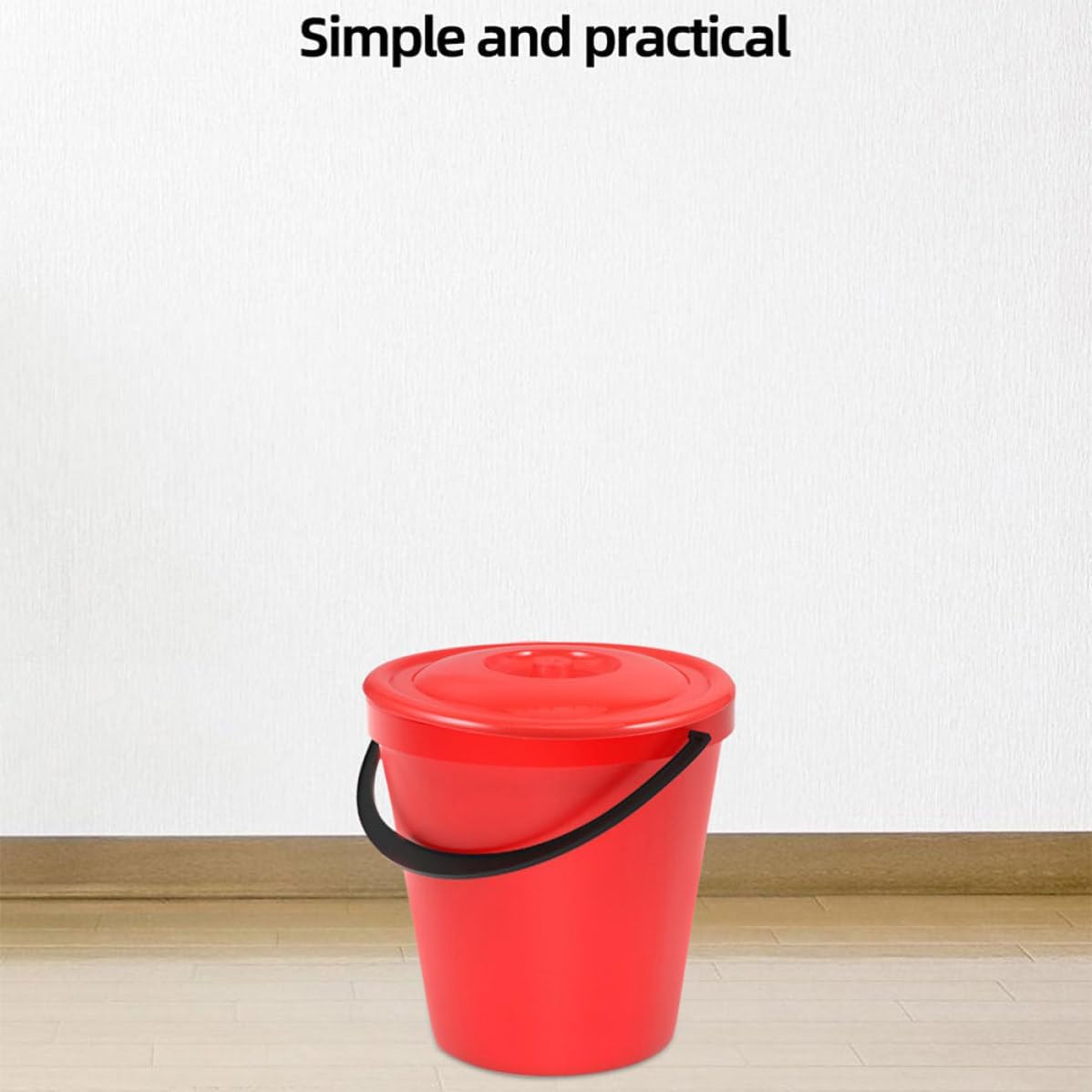 2pcs Plastic Trash Can Lid Replacement for Buckets, on Fit