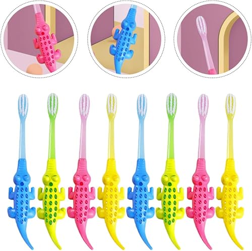 Miniatura 6 de Healifty Cepillo de dientes de animales de dibujos animados, cepillo de dientes para bebés, juguetes de masticación para bebés, cuidado de las