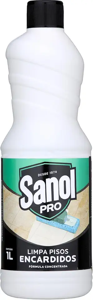 Limpa Pisos Encardidos, Sanol Pró, 1 litro, Branco