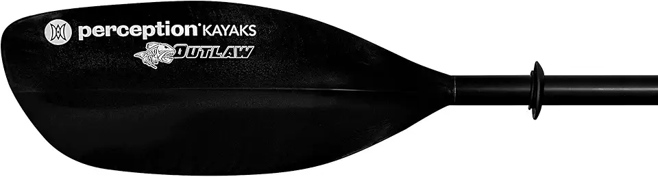 Perception Kayaks Outlaw 3-Piece Kayak Paddle | SUP - Kayak Convertible | Nylon Blade | Aluminum Shaft (90.5 in), Black (8080064)
