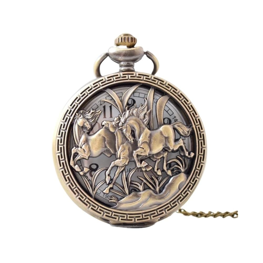 Orologio da Tasca Meccanico Steampunk con Catena, Stile Vintage, di Lusso, for Uomo, Regalo