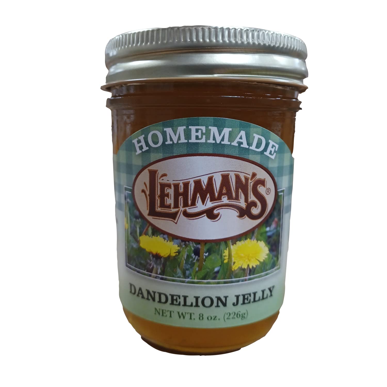 Lehman's Homemade All Natural Dandelion Jelly No Preservatives, 8 Oz