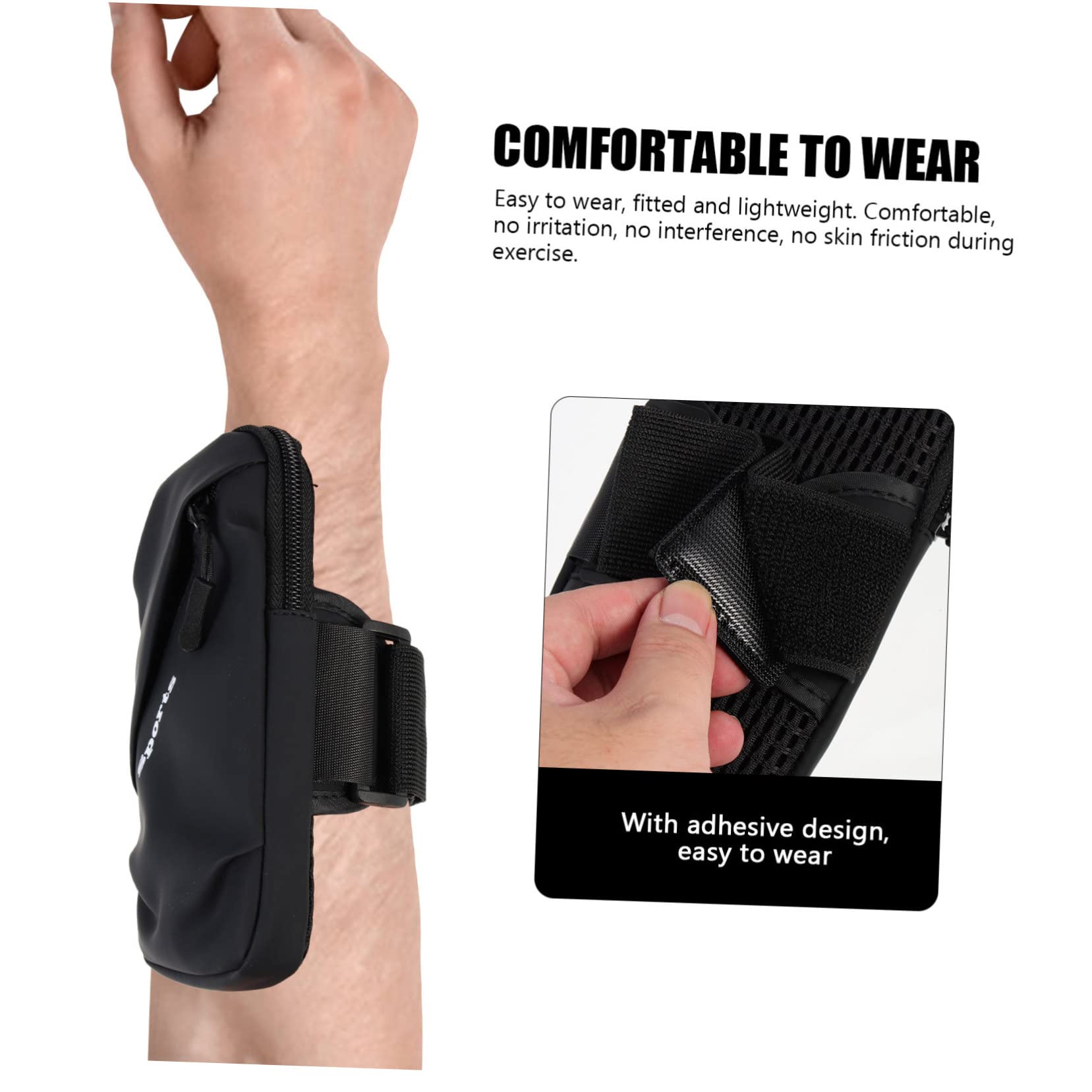 OSALADI 4pezzi Fascia Da Braccio Sportiva Per Smartphone Borsello Portatile Per Running Jogging e Attività Outdoor Con Design Traspirante Ed Elastico