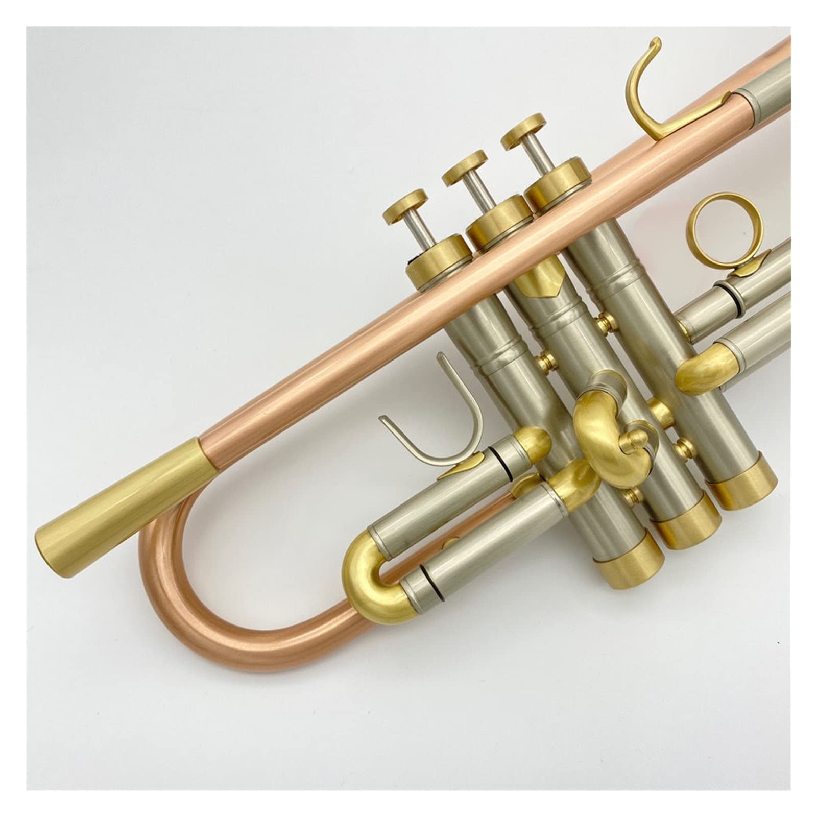 Trompetas para Estudiantes Principiantes Trompeta Instrumento Musical Bronce Fosforado Cepillado Amplifica La Calidad Y La Trompeta Gruesa