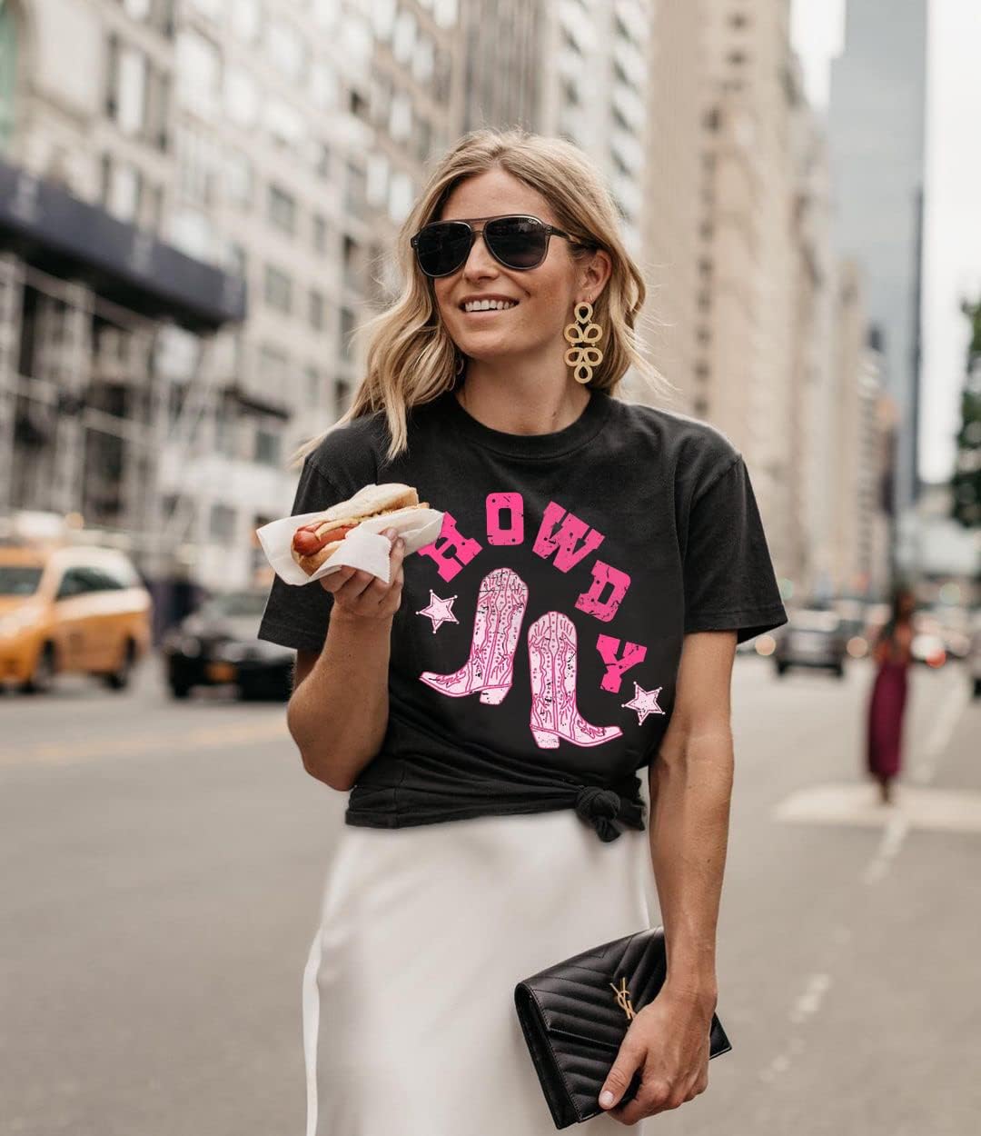 Howdy Shirt for Women Vintage Rodeo Cowgirl Graphic T-Shirt Western Country Concert Tee Tops - Image 4