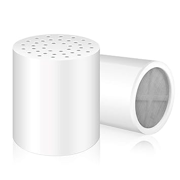 FEELSO 2 Pack 15 Stages Replacement Filters for Hard Water Remove Chlorine and Harmful Substances