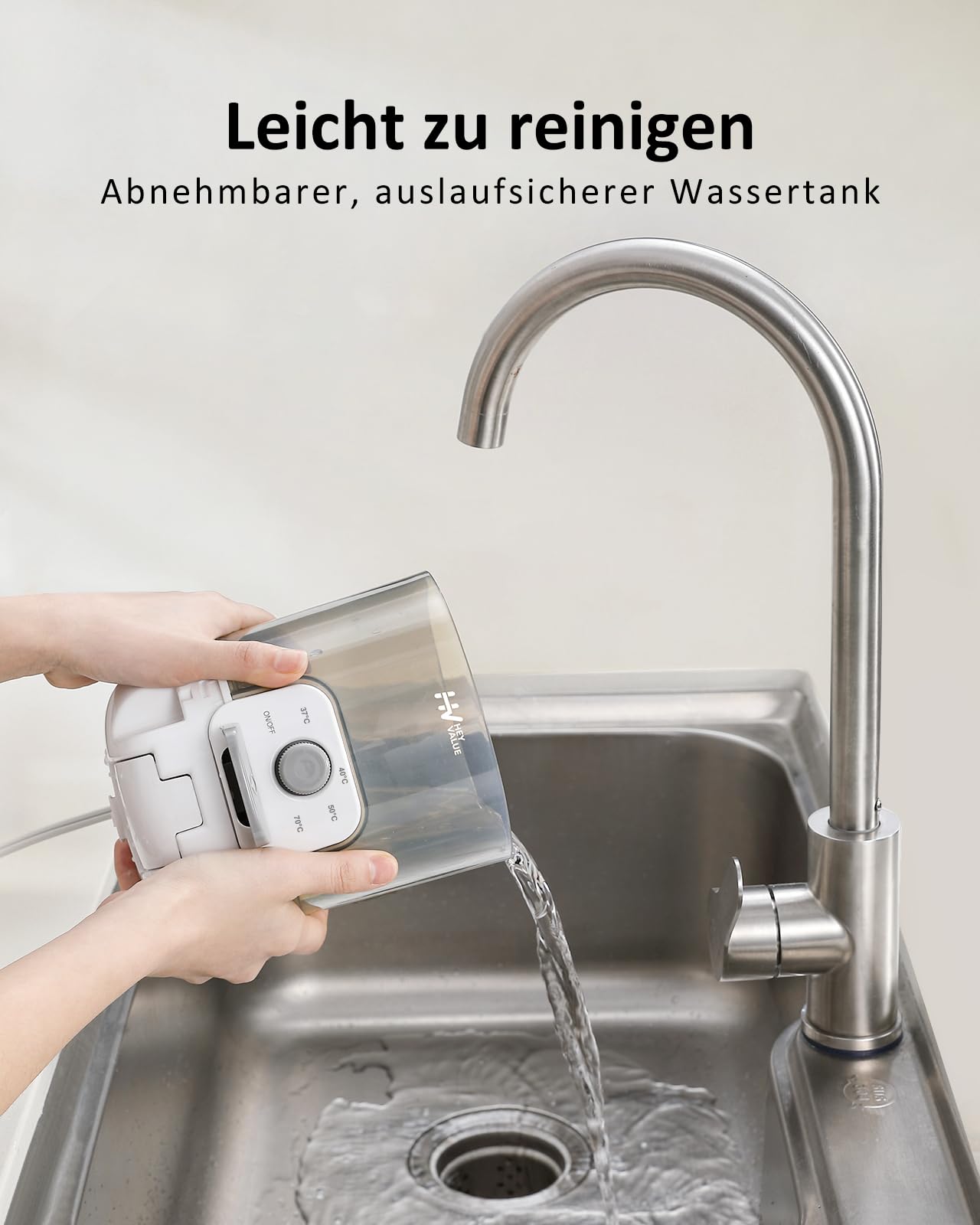 Scaldabiberon per neonati, scaldacollo istantaneo, distributore di acqua per la produzione istantanea di bottiglie di formula, 4 temperature 72H, termostato intelligente, dispenser di acqua calda