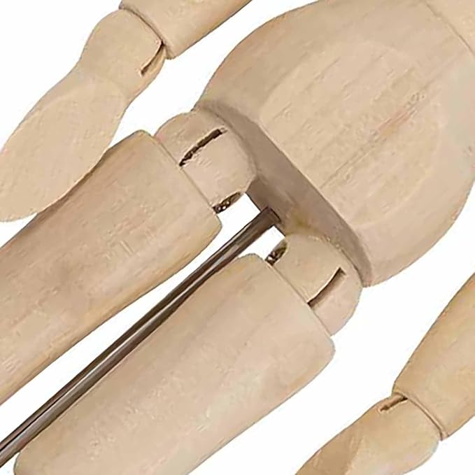 Maniquí de artista de madera Brea Reese articulado para dibujo miniatura 3