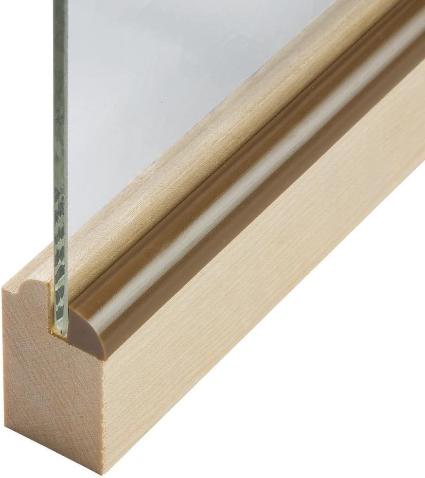 Staple Type Plastic Panel Retainer, Fruitwood Color, 25 Ft Pack