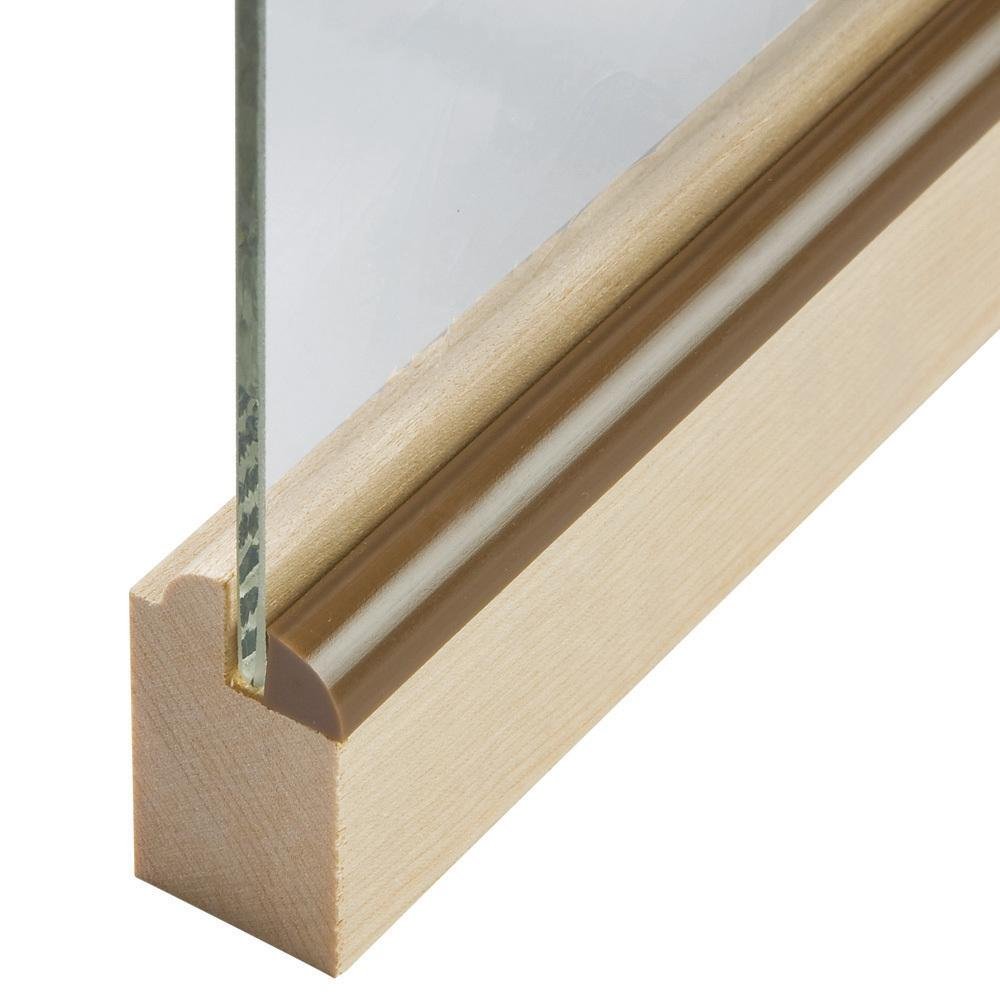 Walnut-Colored Staple-Type Plastic Panel Retainer, 25 in