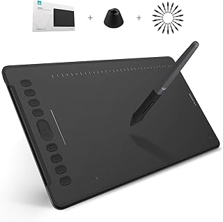 HUION Tablet de desenho gráfico Inspiroy H1161 suporte para Android com caneta sem bateria 8192 sensibilidade à pressão barra de toque inclinada 10 teclas de pressão para animação artística iniciante - 11 polegadas