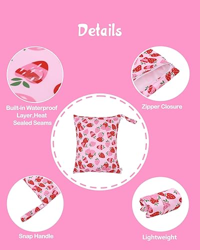 Miniatura 3 de babygoal Pañales de natación reutilizables con bolsa húmeda, paquete de 4, pañales de agua ajustables y lavables para lecciones de natación para