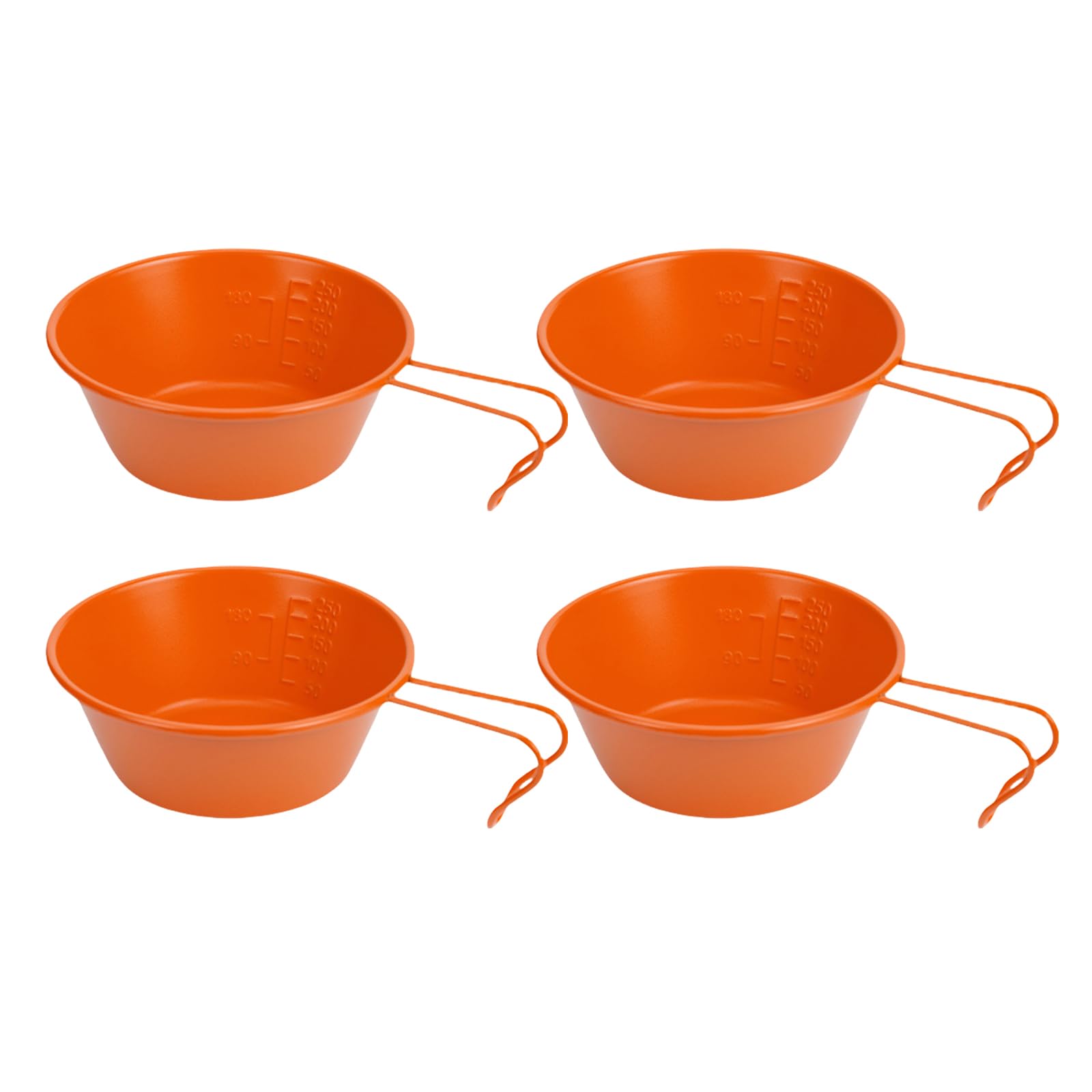Kalttoy A 304 Stainless Steel Camping Bowls Space Saving Tableware With Folding Handle Portable Hiking Picnics Bbq Dinnerware Stainless Steel Bowls