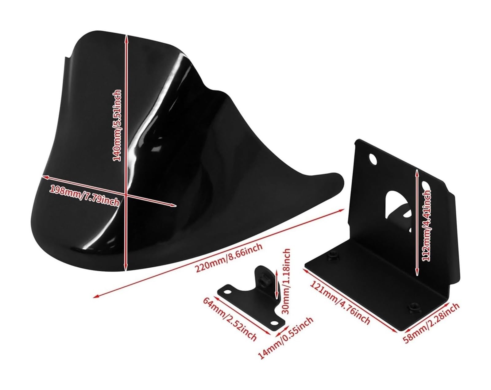 Per Harle&Y Per Spo&rtster Per XL 883 1200 Per Super Per Low 2004-2022 Moto Anteriore Inferiore Spoiler Parafango Aria Diga Mento Carenatura Spoiler Laterale Moto