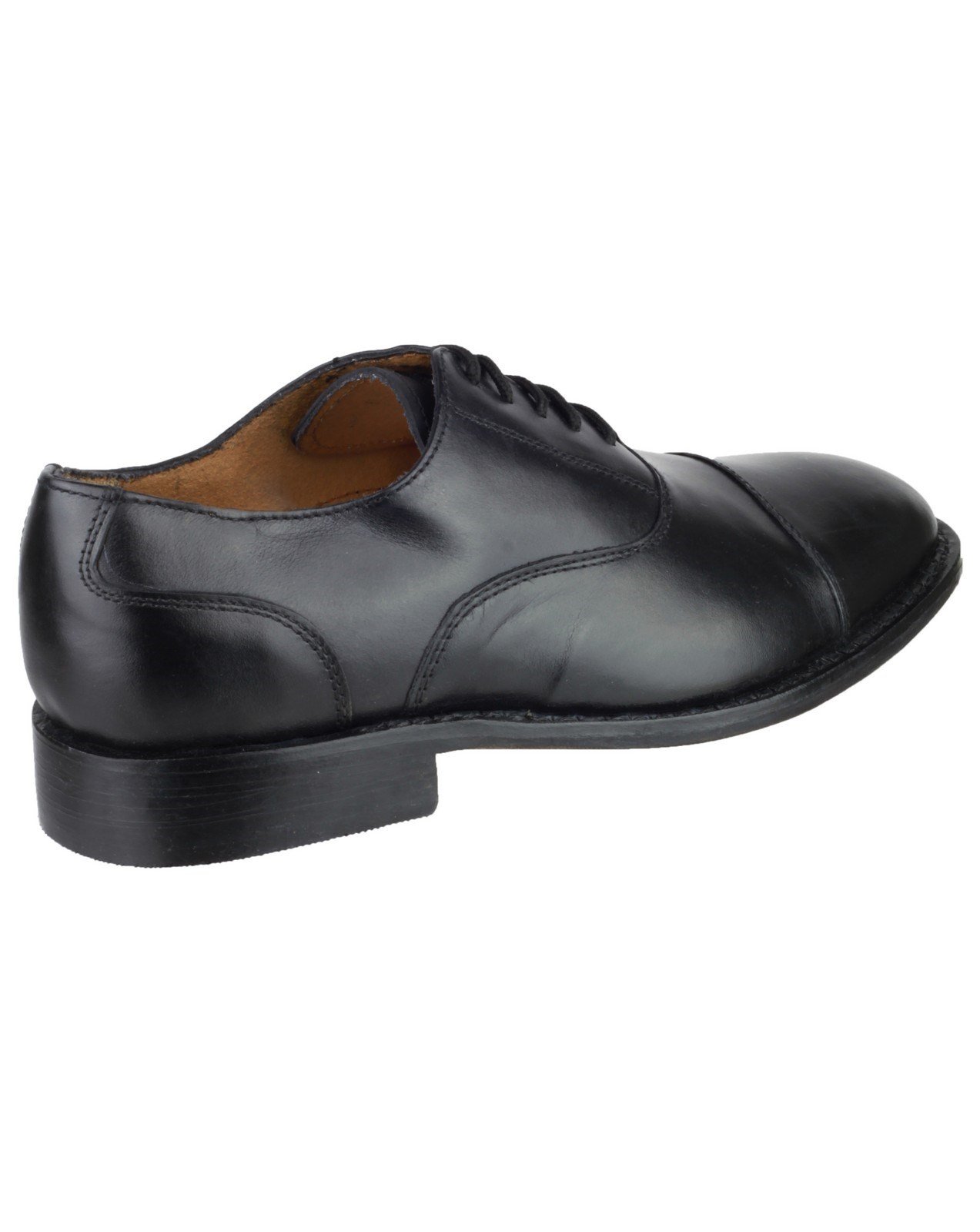 Scarpa derby elegante da uomo con stringhe in pelle nera
