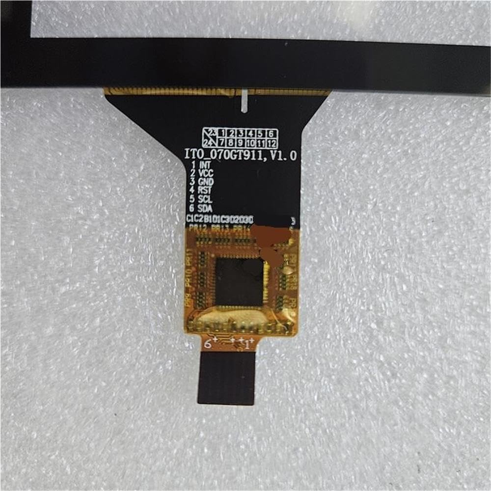 Touch Screen da 7 Pollici Nero Adatto for ITO_070GT911 164X98 MM