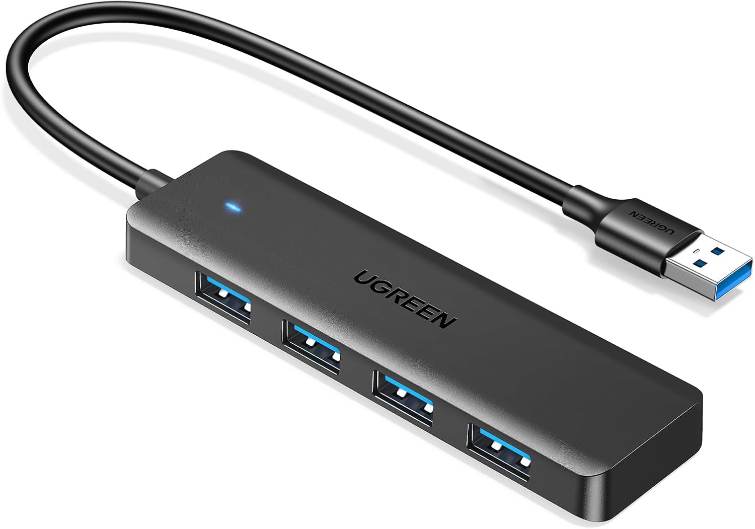 UGREEN USB 3.0 Hub, 4 Ports USB A Splitter Ultra-Slim USB Expander, 0.5 ft | 5Gbps Data Transfer for Mouse, Keyboard, Flash Drive, U Disk, Printer Compatible with Laptop, Desktop PC, Xbox, PS5, and More