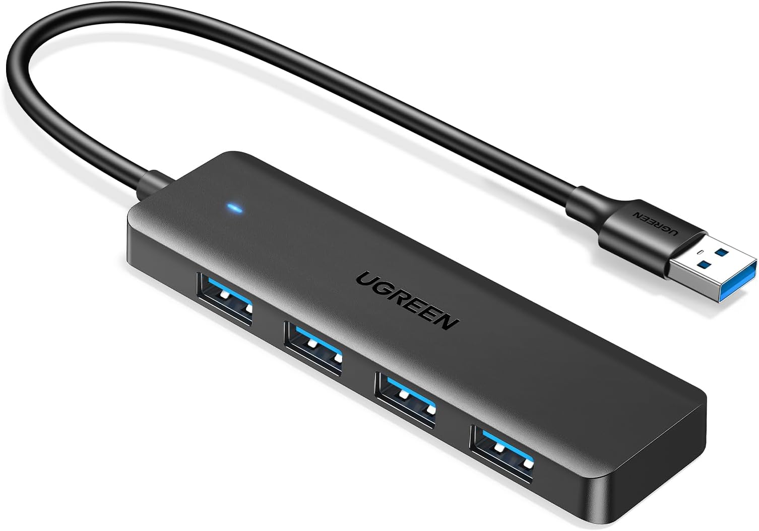 UGREEN USB 3.0 Hub, 4 Ports USB A Splitter Ultra-Slim USB Expander for Mouse, Keyboard, Flash Drive, U Disk, Printer Compatible with Laptop, Desktop PC, Xbox, PS5, and More