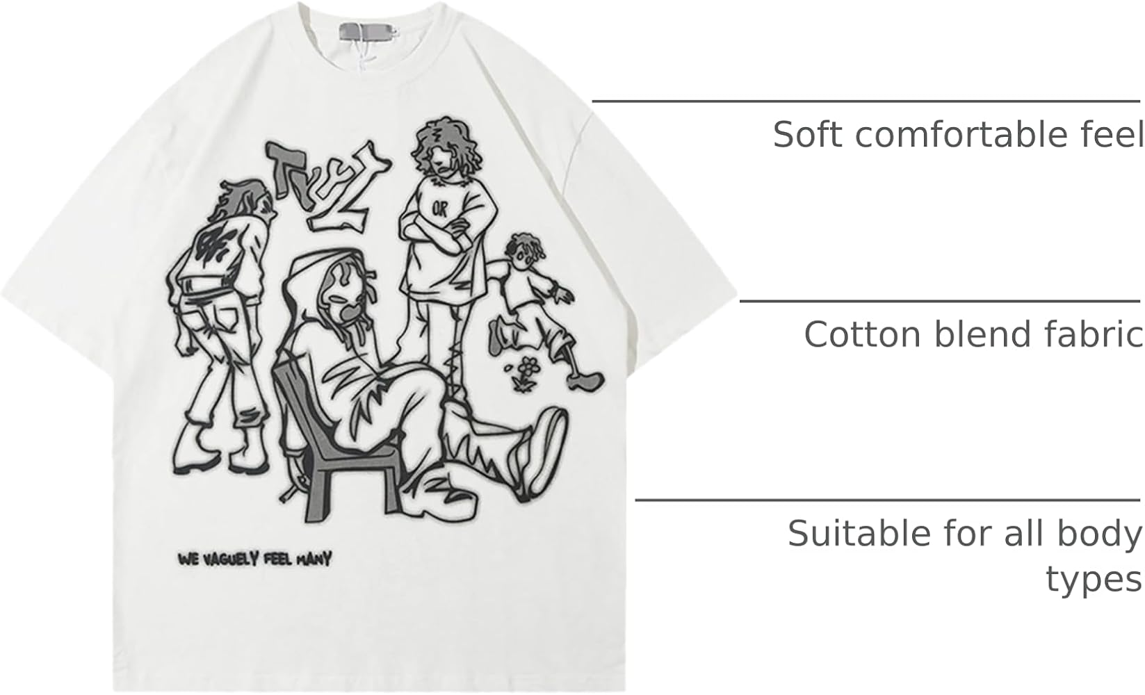 Graphic Tees Y2k Vintage Oversized T Shirt for Men Women Summer