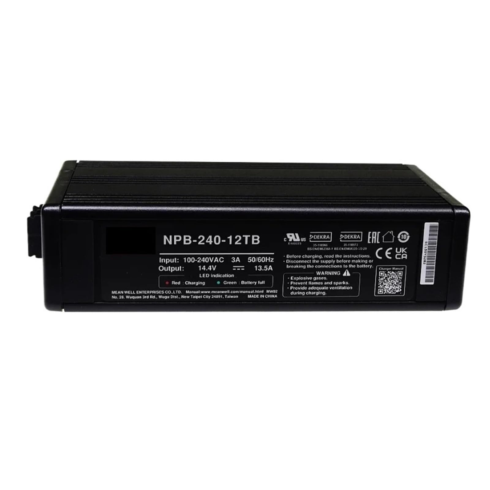 Chargeur de batterie haute efficacité 240W NPB-240-24XLR avec gestion intelligente
