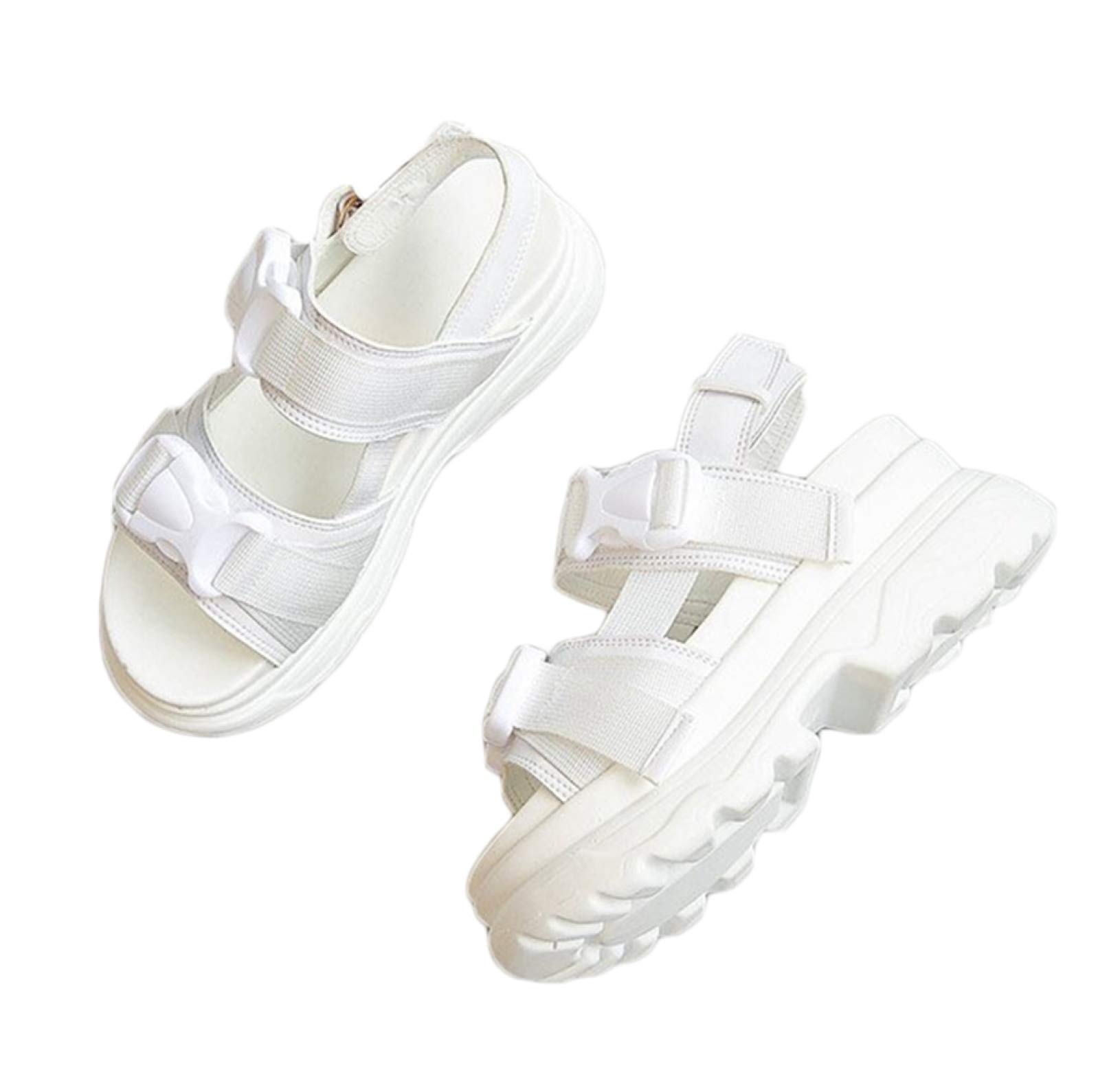 HPSホワイト コンフォートサンダル 61CFjNkeyhL.jpg