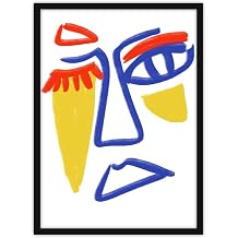 Modern Minimal Maximal  listrasyon Soyut Bohem Ah ap  er eveli Tablo  er eveli Poster Ev Dekorasyonu Duvar Dekoru K rm z  21 x 30 Shallow Gaze