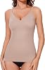 MISS MOLY Women's Camisole Top Shapewear Tummy Control Body Shaper Compression Tank Top V-Neck Seamless Cami Smoother
