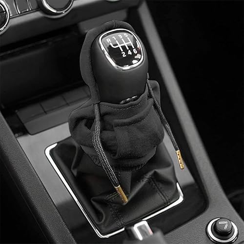 Miniatura 2 de Funda para perilla de palanca de cambios de automóvil, diseño de suéter de moda, bonita camisa con capucha para pomo de palanca de cambios de