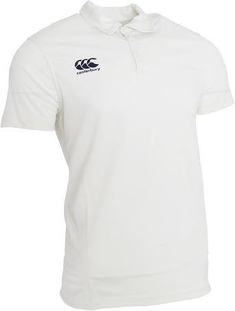 Canterbury Mens Short Sleeve Cricket Shirt L, Cream