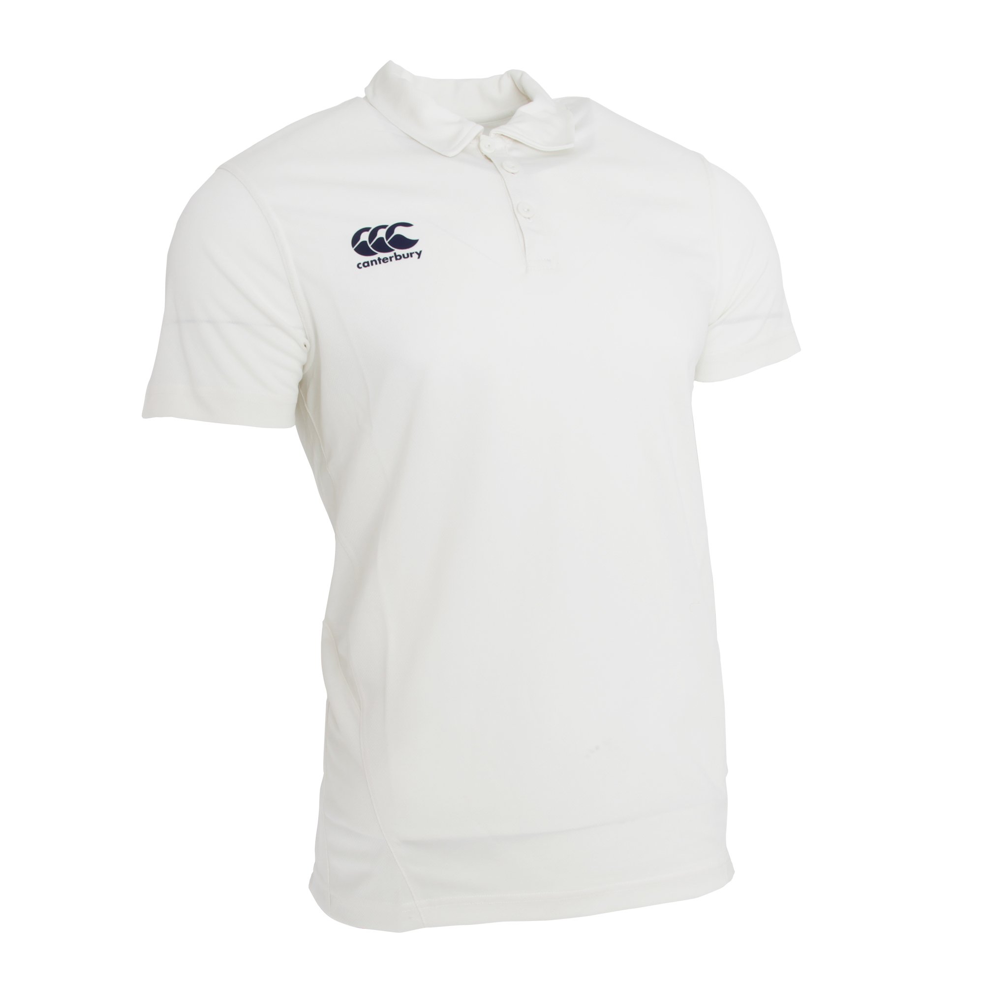 Canterbury Men's Cream Short Sleeve Cricket Shirt (L, )