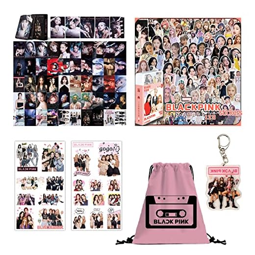 Blackpink,Juego de regalo para fans de Blackpink, set de regalo para Blink, Juego de Regalo Blackpink para Blink, Kpop Blackpink Merchandise, juego de regalos, 43x33 cm/16.9 Zollx13 Zoll, Nailon