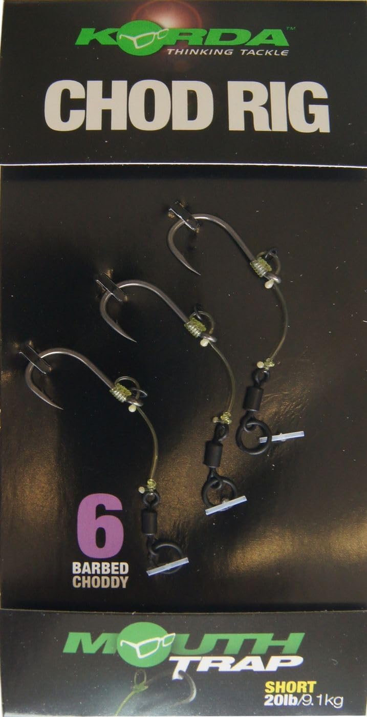 Korda Chod Rig Mouth Trap Short Barbless Choddy Qty 3