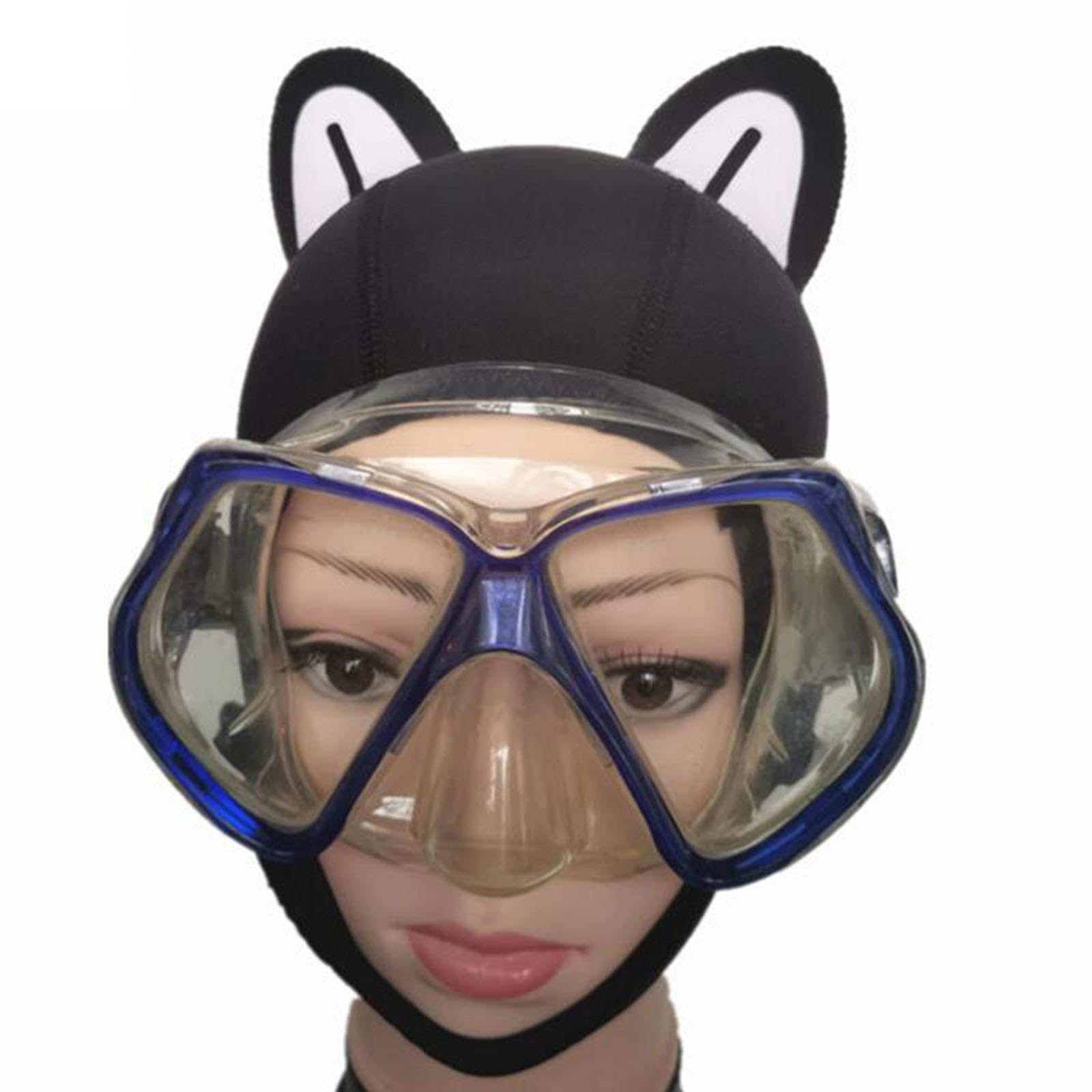 Cappuccio Subacqueo Orecchie Gatto 3mm - Neoprene Termico Per Snorkeling E Nuoto Adulti - Foto 2