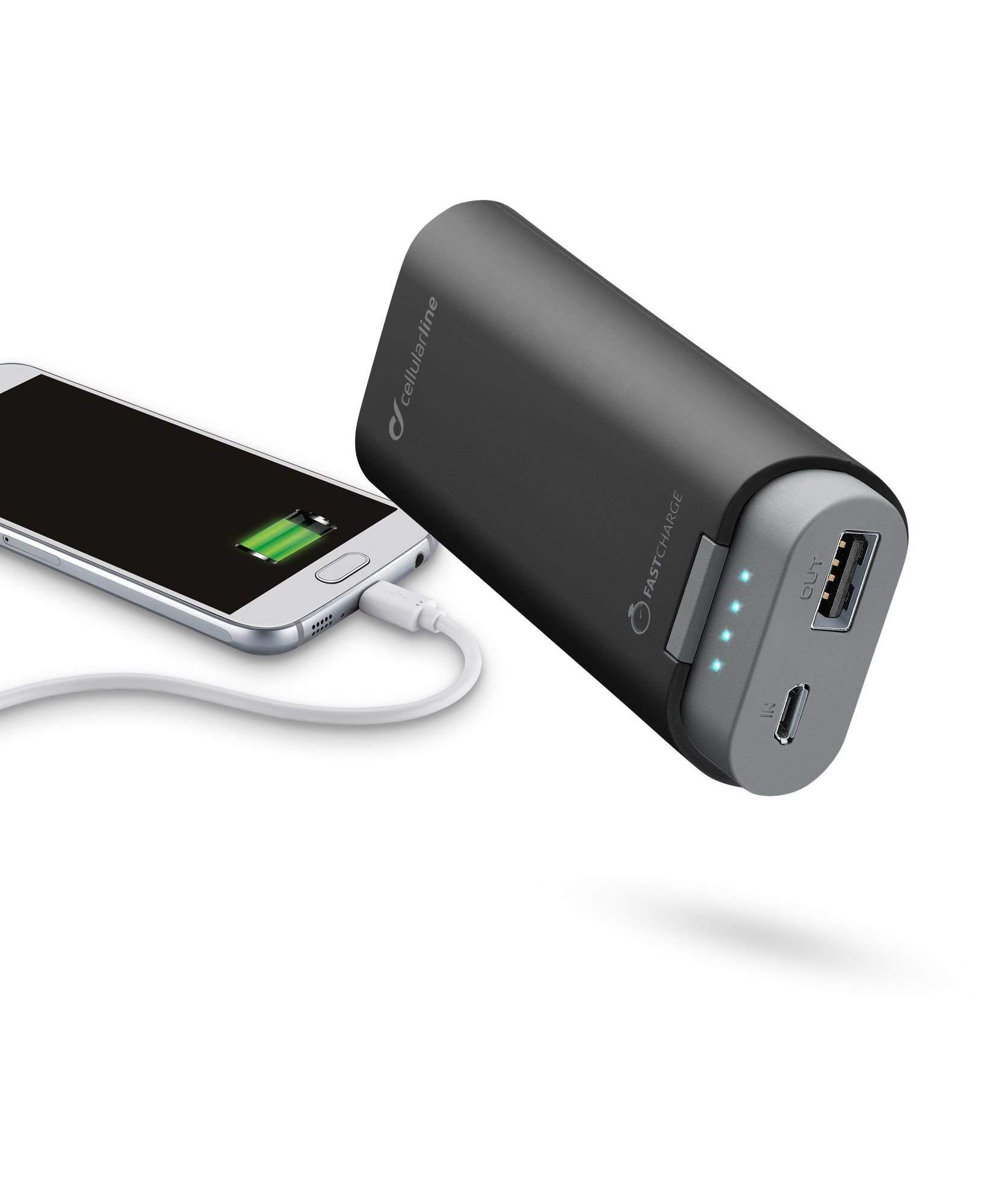 cellularline FREEP5200K Free Power 5200 Powerful Fast Portable Charger