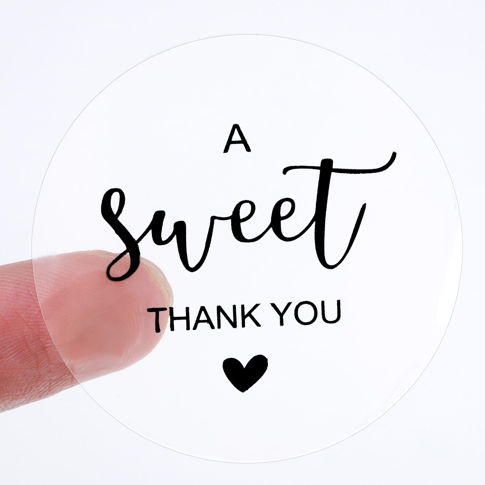 Ouligay 120pcs A Sweet Thank You Stickers, 2 Inch 5cm Thank You Stickers Small Business for Gift Wrapping Round Gift Sticker Labels Envelope Seals for DIY Craft Wedding Baby Shower Birthday