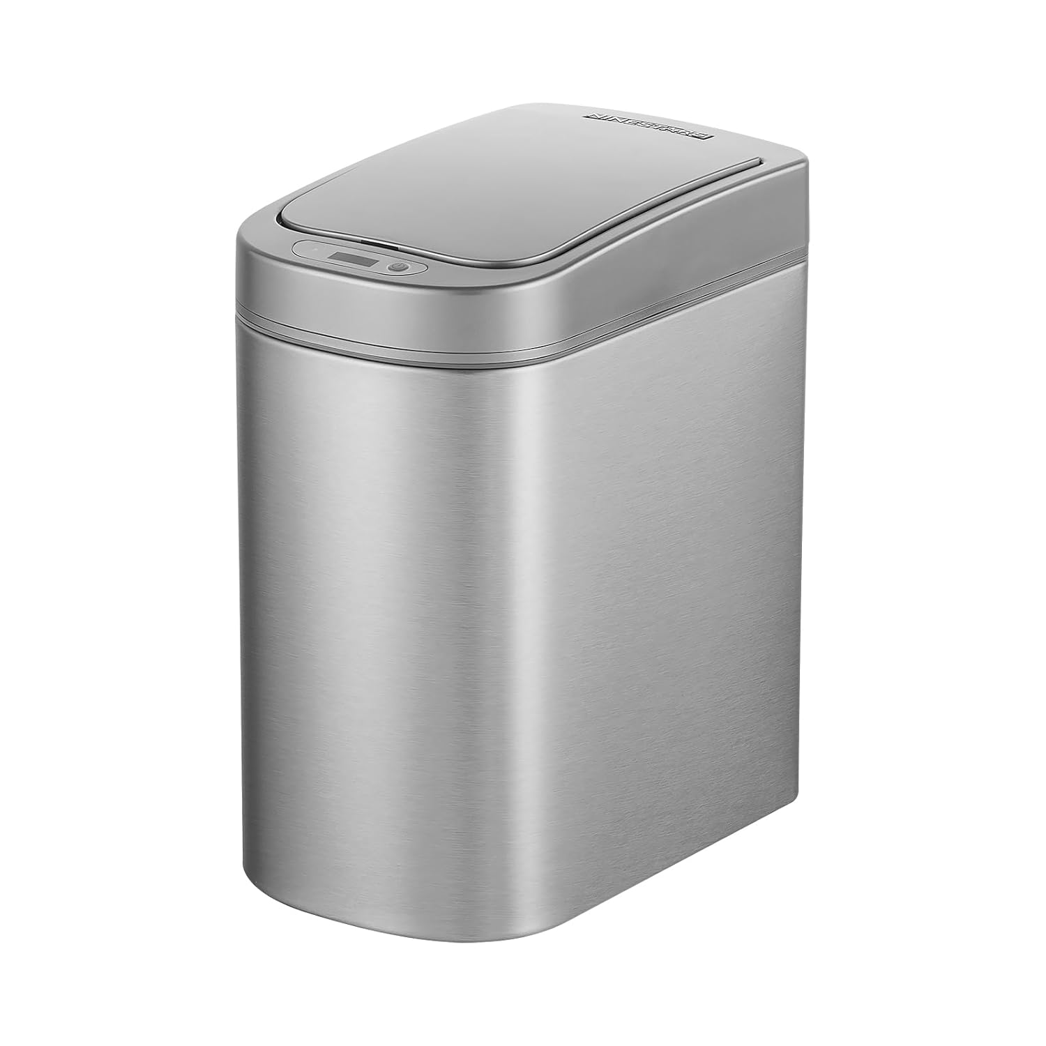 Ninestars DZT-7-2SL Bathroom Sensor Trash Can Stainless Steel 7L Auto Open and Close Waterproof Silver