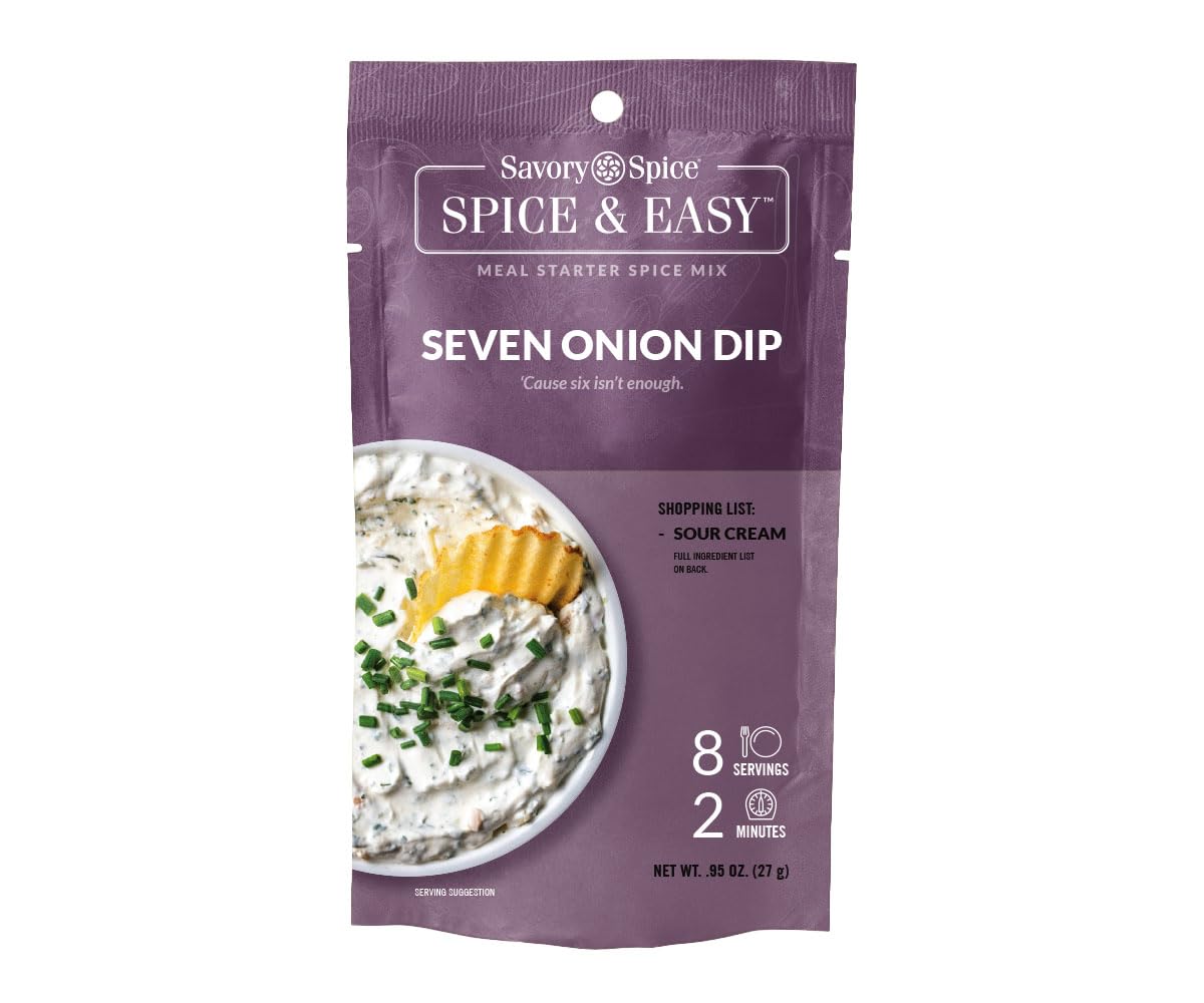 Savory Spice Seven Onion Dip Spice Easy 0 95 oz - French Onion-Style Dip Mix Seasoning Packet Just