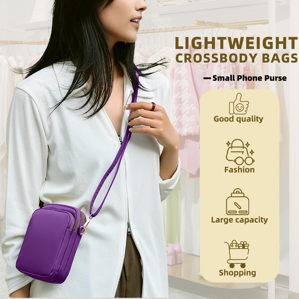 JANKS Small Crossbody Bag for Women Mini Cell Phone Bag Travel Pouch Wallet Purses Adjustable Over Shoulder Strap - Image 7