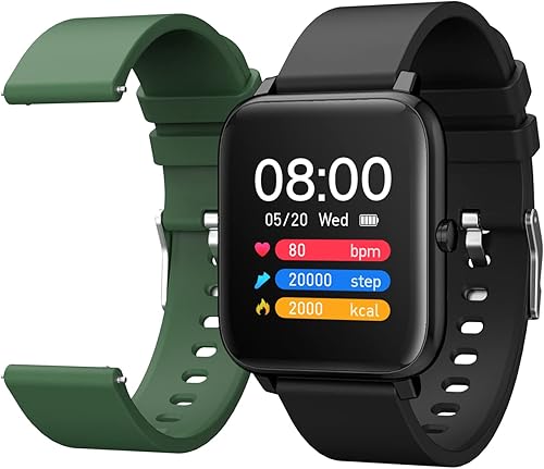 MoKo Reloj inteligente para hombres y mujeres reloj inteligente para teléfonos AndroidiOS pantalla táctil completa de 14 pulgadas monitor de