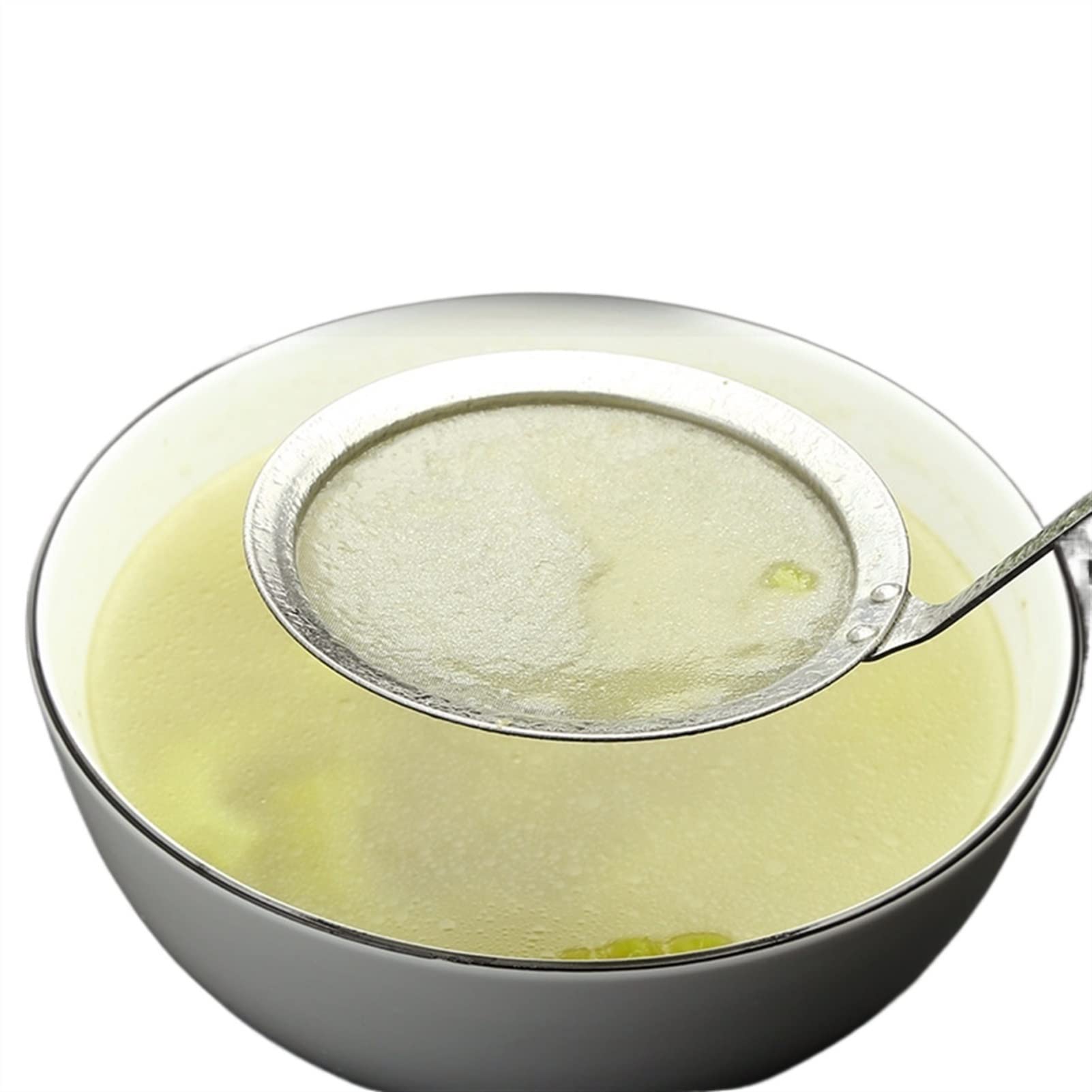 Tamiz de harina, colador Acero Inoxidable, Aceite, Filtro Alimentos, Cocina, Utensilios for Hornear(10 Inches)