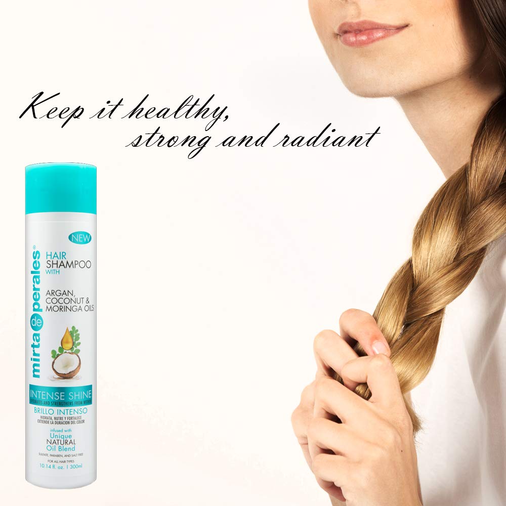 Mirta de Perales Argan, Coconut & Moringa Oils Shampoo + Conditioner + Leave-in Cream "Set"