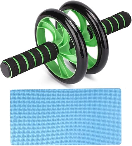 Miniatura 9 de Rueda de rodillo Ab de rebote automático, rodillo de fitness de tres ruedas de 6.3 in, equipo de entrenamiento abdominal con 2 asas, 2 rodillos, 1