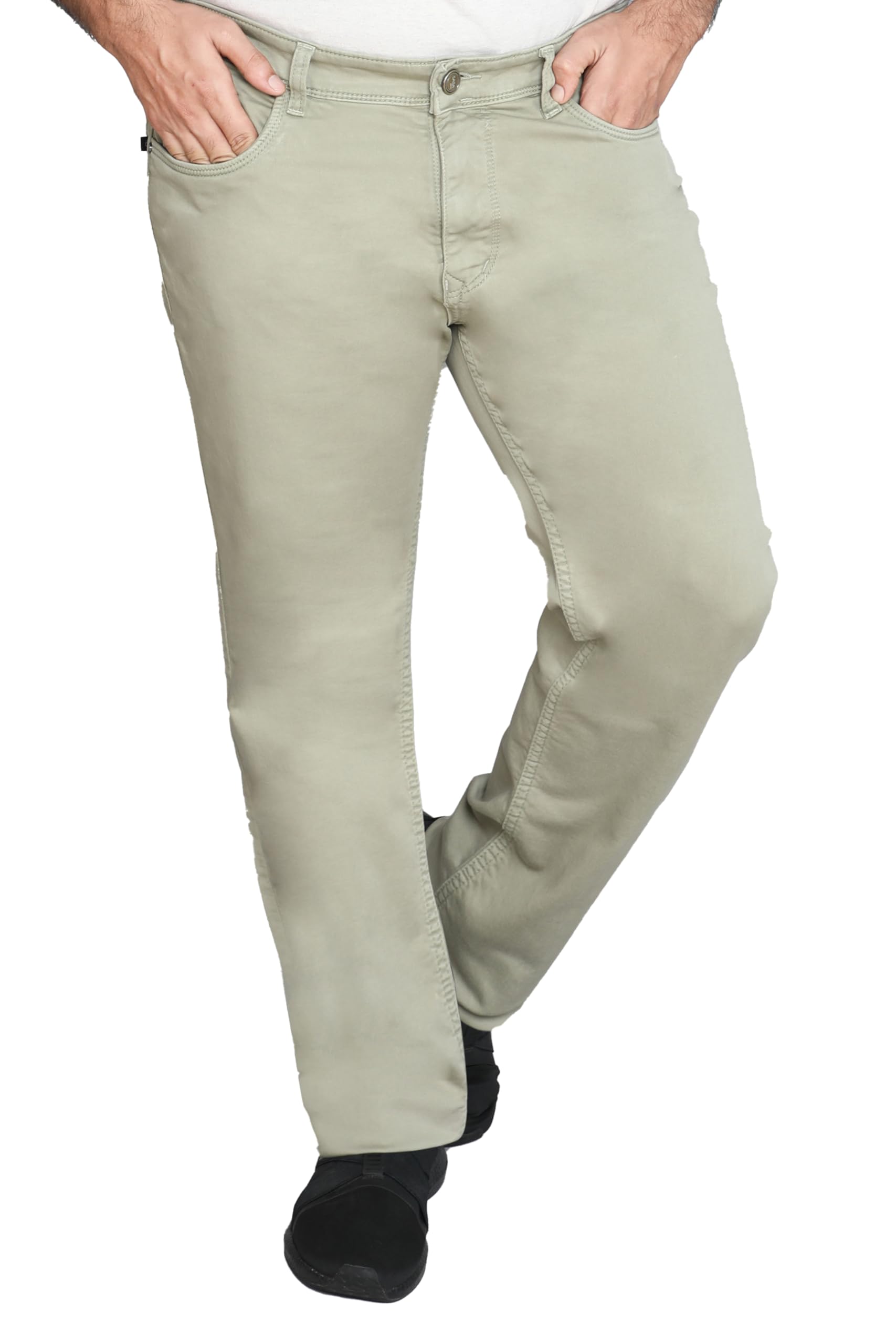a saba Classic Fit Men's Plus Size Casual Jeans, Light Khaki 801813-07-picture-33