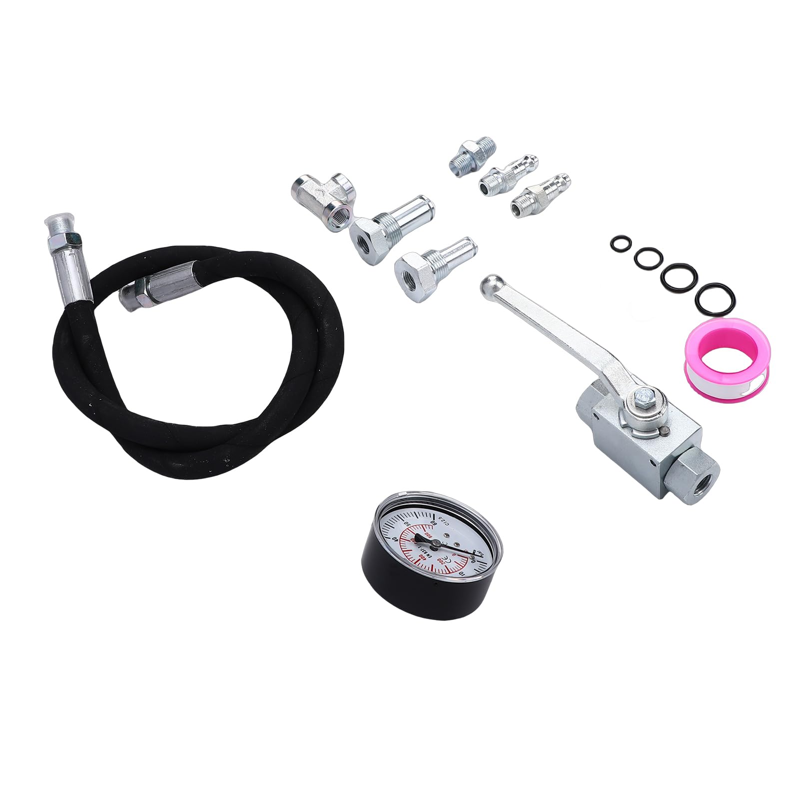 Cocoarm IPR Air Test Tool Kit, Rilevatore di Perdite del Olio Ad Alta Pressione per 6.0L 7.3L, con Tubo da 5300 PSI per Officine di Riparazione Fai da Te