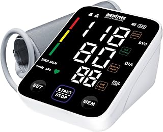MEDITIVE Digital Blood Pressure Monitor with Rechargeable Battery and Type-C Charging USB Port