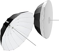 NEEWER 71" Parabolic Reflective Umbrella Softbox with White Interior, Diffuser, Quick Fold & Bag for Photo Studio Video Lighting NS4U