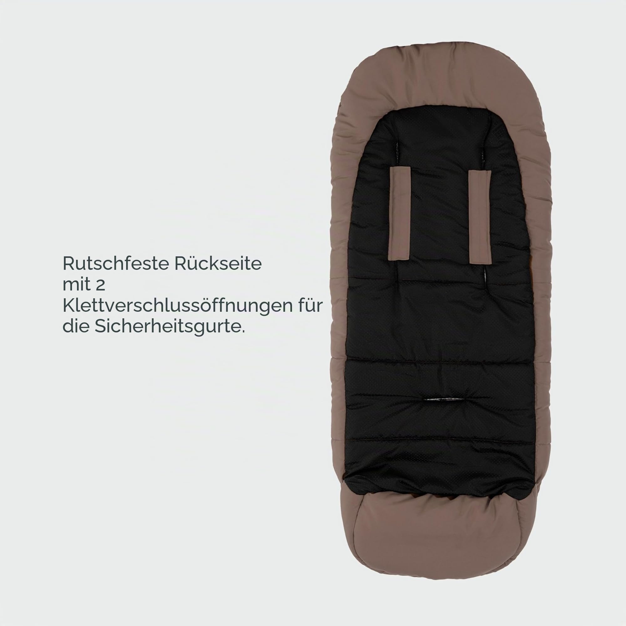 Nuvita 9545 Junior City | Universal-Fußsack für Kinderwagen | Perfekt für Kinder von 6 bis 36 Monaten (100 cm) | Samtweiches Material und Komfort für Ihr Kind bis zu -10 °C | Salbeigrün