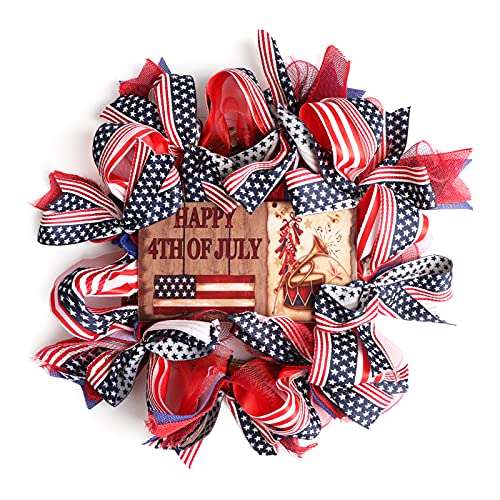 TOROKOM Independence Day Kranz Haustür-Dekoration Cover